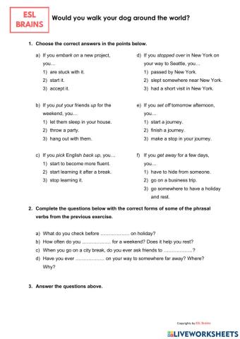 Would you walk your dog around the world?