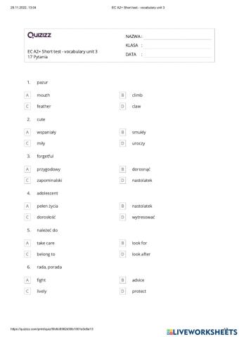 EC2+ vocab.test unit 3
