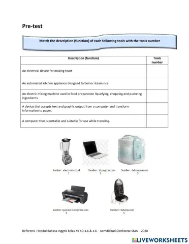 Procedure Text - pre test