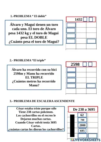 3º primaria problemas abn 6