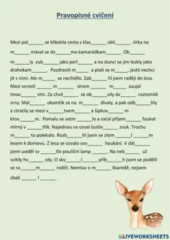 Pravopisné cvičení