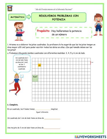 Problemas con potencias