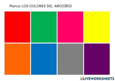 Evaluación colores