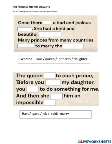 The prince and the servants