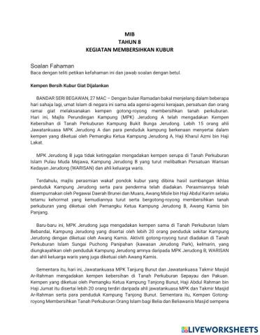 Kegiatan Membersihkan Kubur 2