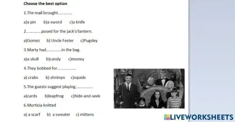 Halloween with the Addams family