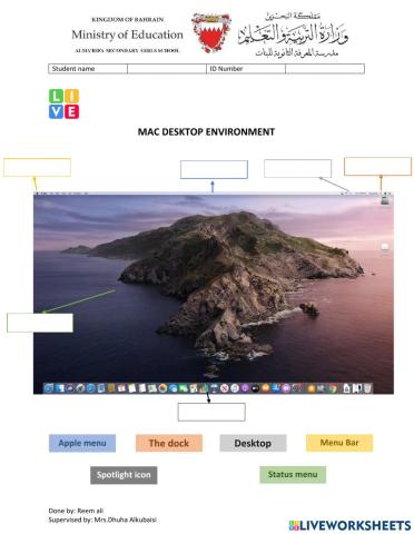 Mac desktop environment