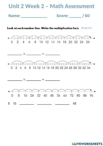 HWEO - Week 2 - Math Assessment