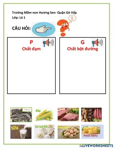 Phân loại 4 nhóm thực phẩm