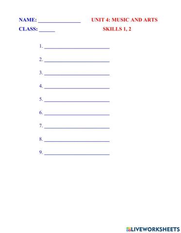 English 7 global vocabulary unit 1 skills 1, 2