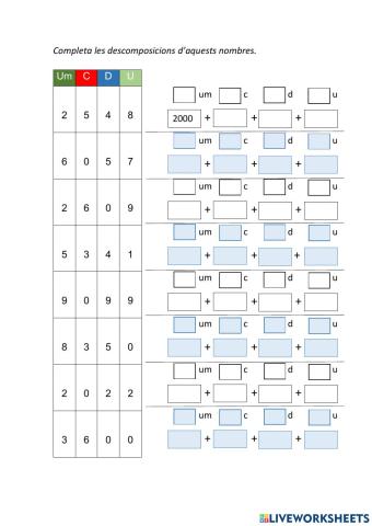 Descomposició decimal