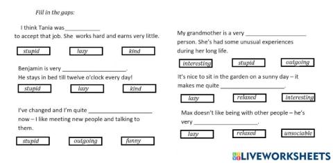 Focus2 2nd ed Unit1 vocabulary