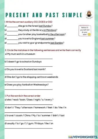 Present and Past Simple