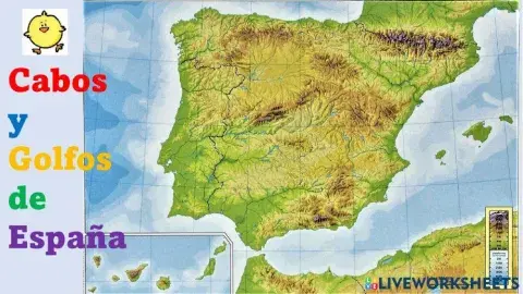 Mapa Cabos y Golfos de España