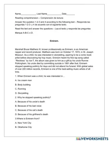 Assessment number two