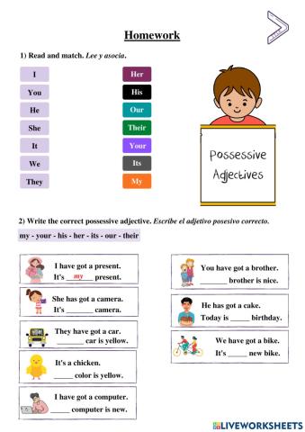Possessive Pronouns - Demonstrative Adjectives - Pronouns.
