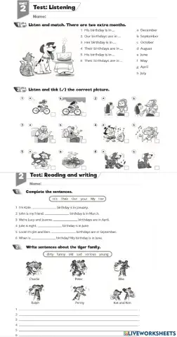 Quick minds 3 Unit 2 Test