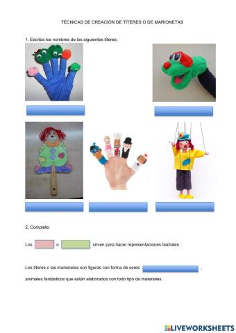 Títeres o marionetas
