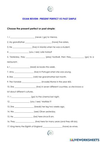 Present perfect vs past simple