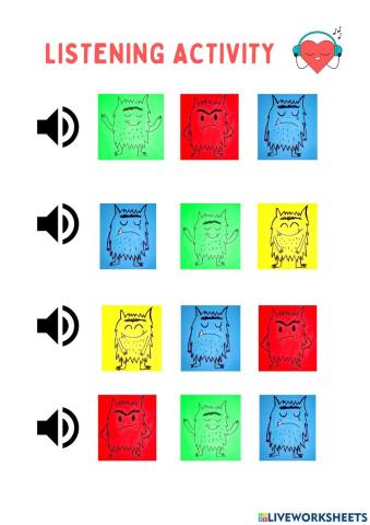 Listening activity - feelings and emotions