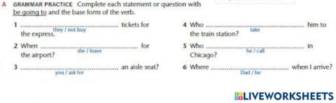 Grammar practice pg 102