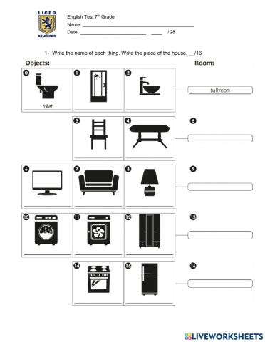 Final Test Seventh Grade