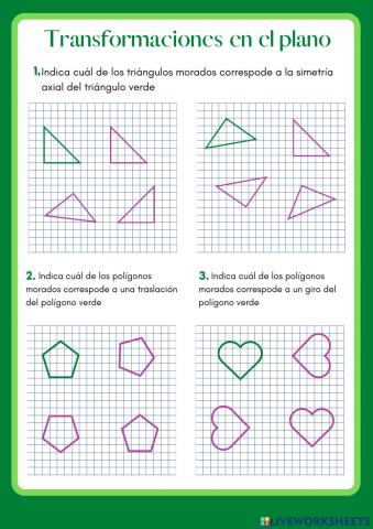 Transformaciones en el plano