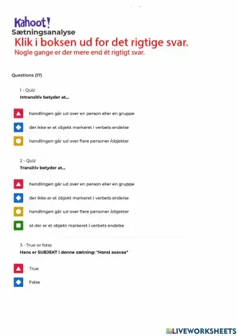 Sætningsanalyse på grønlandsk