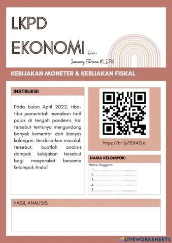 Kebijakan Moneter dan Fiskal