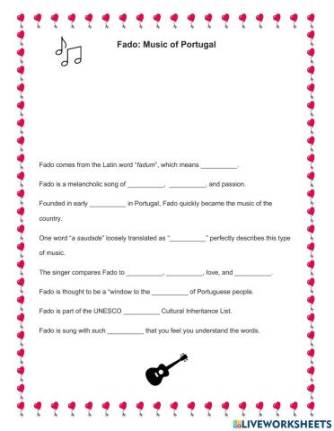 Fado, Music of Portugal