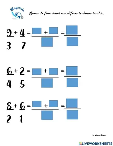 Suma y resta de fracciones