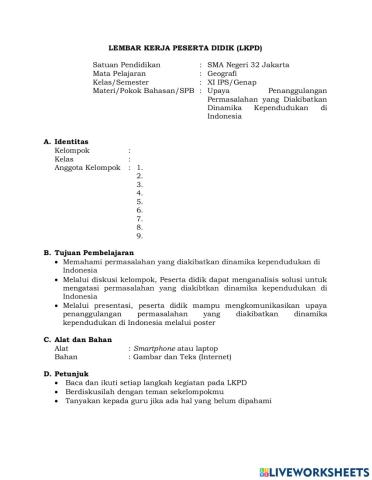 Lkpd solusi mengatasi permasalahan penduduk