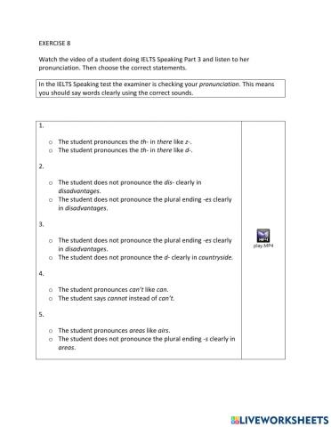 IE1, Unit 8, Speaking, Exercise 8