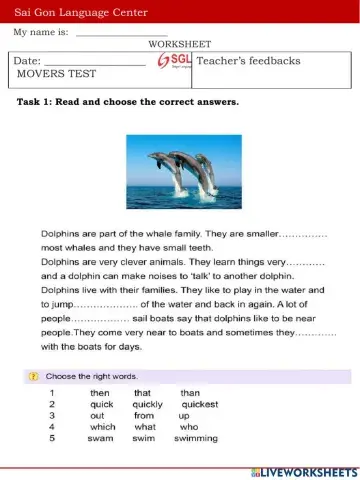 Movers test