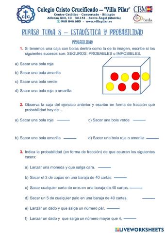 Tema 8. probabilidad