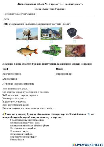 Діагностувальна робота