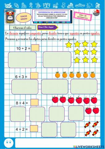 Reparto en la division