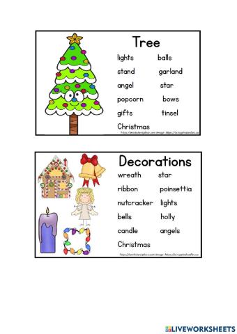 Christmas Speaking Making Sentences 3