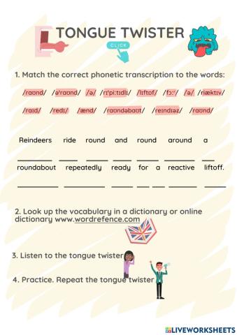 Tongue twister reindeers