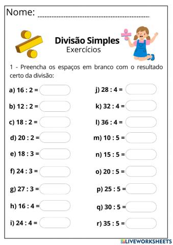 Divisão simples