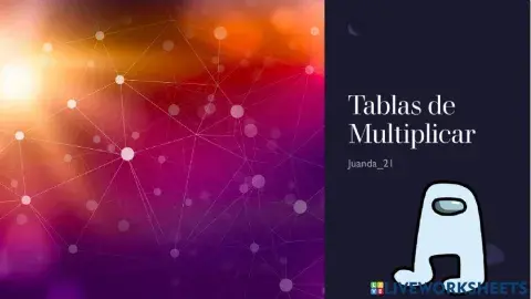 Tablas de multiplicar y Actividad
