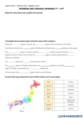Learning through Japan - Numbers