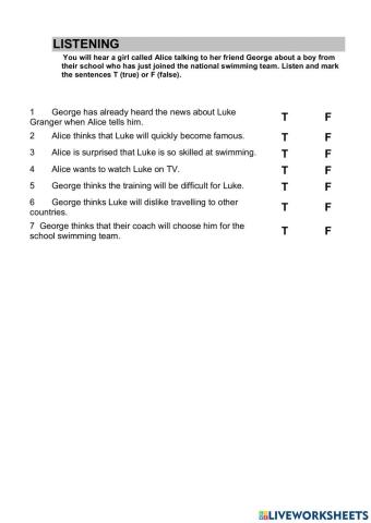 WW3 Unit 5.5 Listening