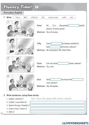 Fluency Time 1 Family and Friend 4