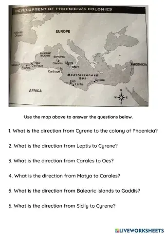 Map Skills Compass Rose