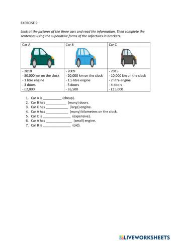IE0, Unit 6, Grammar and Vocabulary, Exercise 9