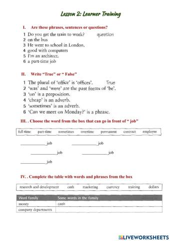 2 - Learner Training