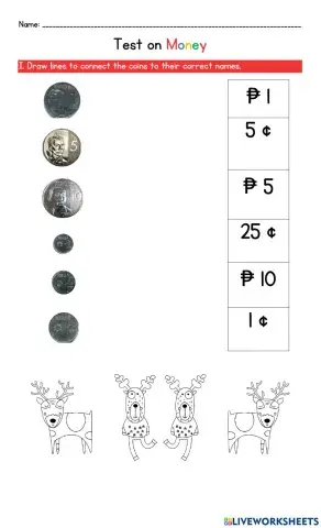 Comparing Money Test