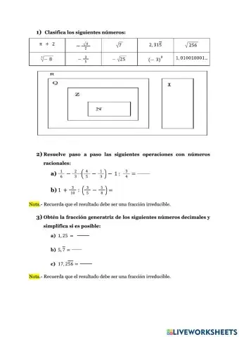 Repaso 1ª Evaluación - 3º ESO