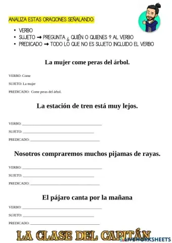 3º t2 lengua Análisis de oraciones